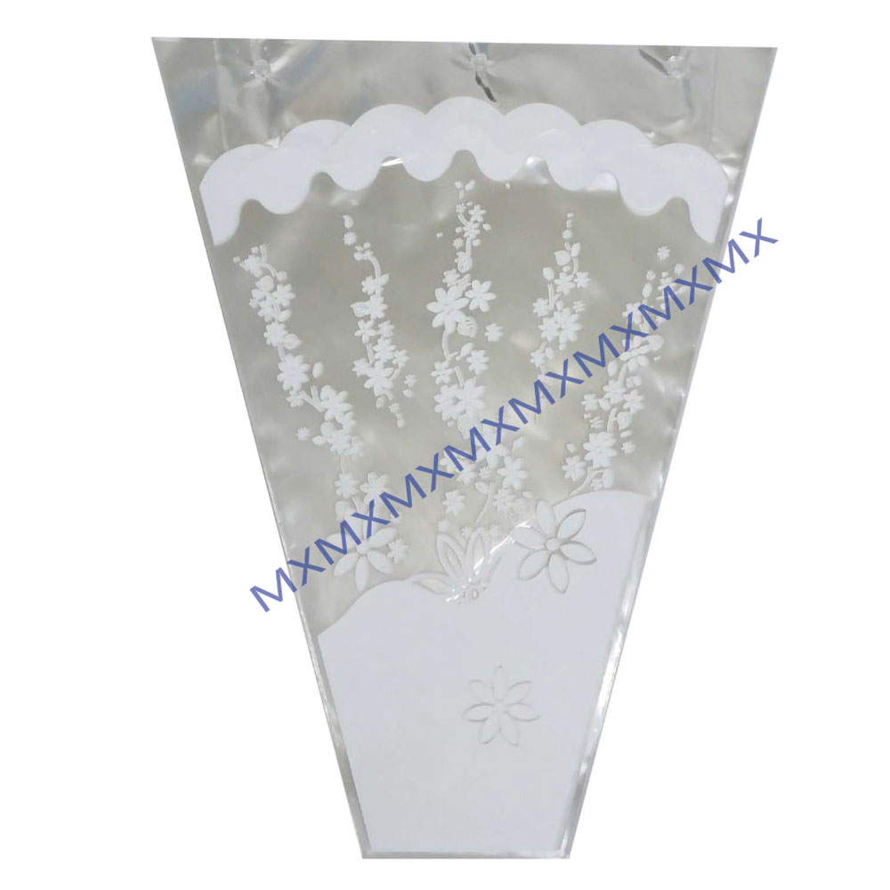 BOPP wave lace high-low mouth flower bag